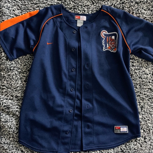 Nike Other - COPY - Nike Detroit Tigers baseball jersey button up